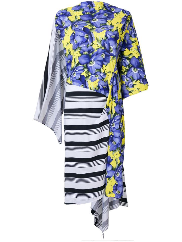Balenciaga Bal Asymmetric Dress - Multicolour
