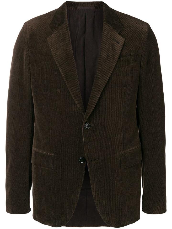 Ermenegildo Zegna Corduroy Lined Blazer - Brown