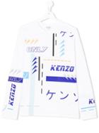 Kenzo Kids - Teen Printed T-shirt - Kids - Cotton - 16 Yrs, White