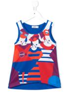 Junior Gaultier - Printed Tank Top - Kids - Polyester/spandex/elastane/viscose - 8 Yrs, Girl's, Blue