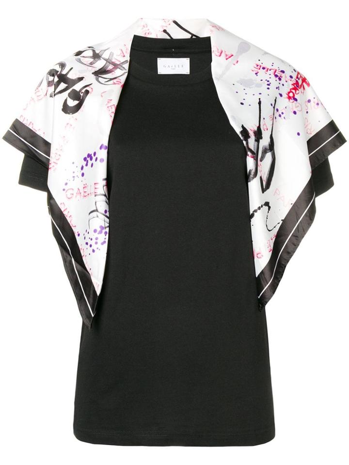 Gaelle Bonheur Scarf T-shirt - Black