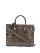Saint Laurent Mini Tag Tote - Brown