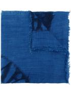 Diesel Head Print Scarf - Blue