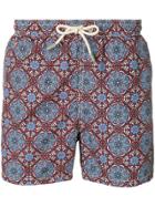 Mc2 Saint Barth Floral Pattern Swim Shorts - Blue