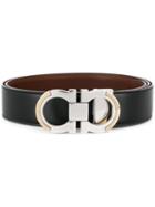 Salvatore Ferragamo Two-toned Buckle Belt - Black