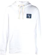 Saturdays Nyc Logo Drawstring Hoodie - White