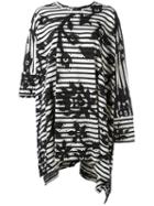 Vivienne Westwood Anglomania Striped Oversized T-shirt, Women's, Black, Cotton