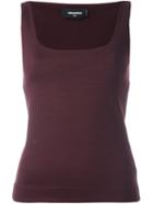 Dsquared2 Classic Tank Top, Women's, Size: Small, Pink/purple, Polyamide/polyester/spandex/elastane/virgin Wool