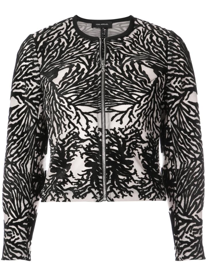 Yigal Azrouel Coral Reef Burnout Jacket - Black