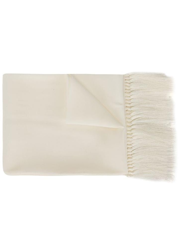 Dolce & Gabbana Fringed Scarf - White