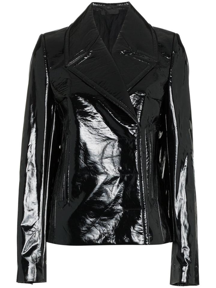 Haider Ackermann Vinyl Blazer Jacket - Black