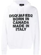 Dsquared2 Graphic Hoodie - White