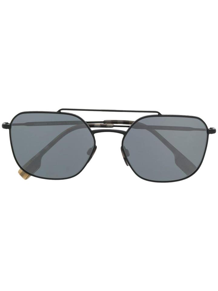 Burberry Eyewear Oval Sunglasses - Black