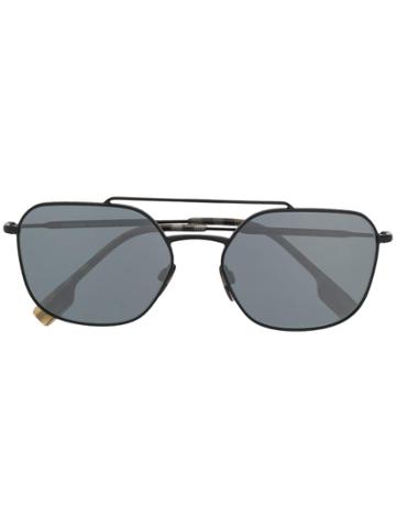 Burberry Eyewear Oval Sunglasses - Black