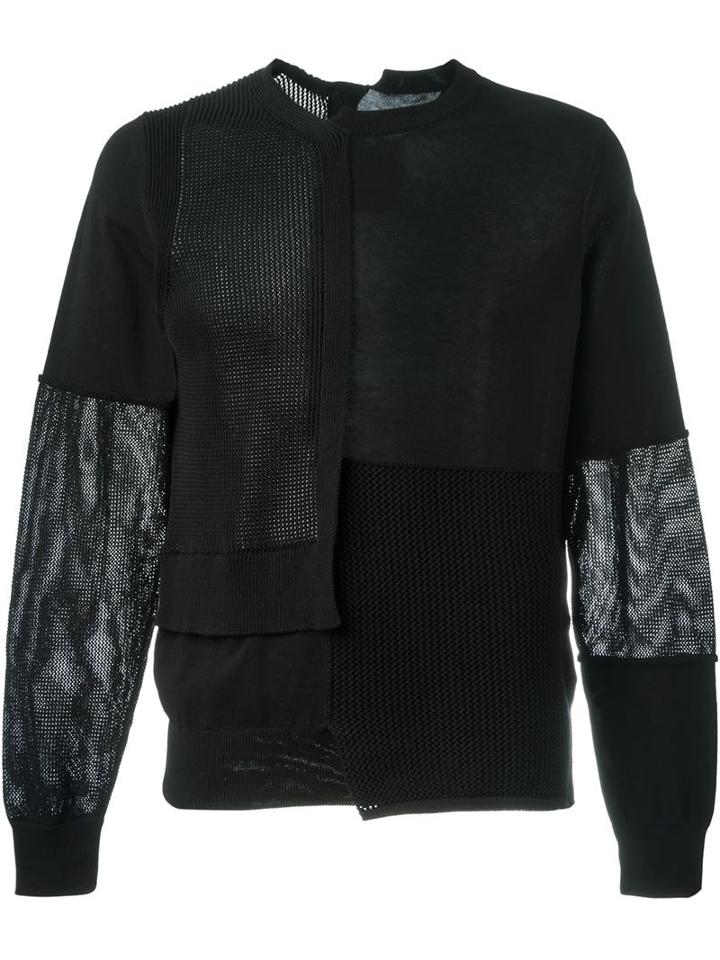 Maison Margiela Patchwork Jumper, Men's, Size: L, Black, Cotton