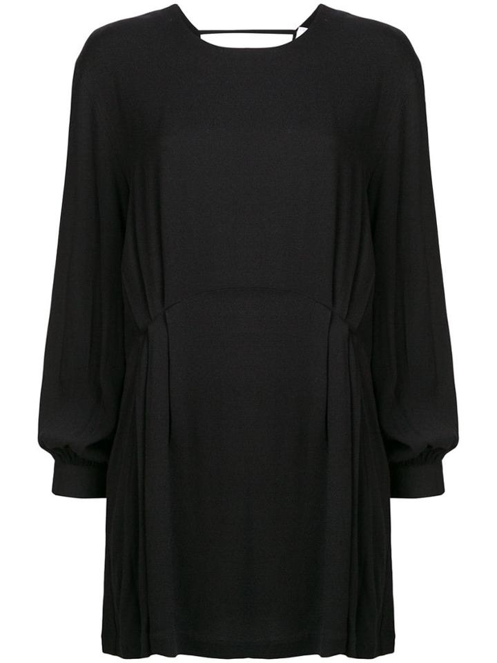 Iro Open Back Flared Dress - Black