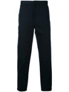 Emporio Armani - Button Detail Trousers - Men - Cotton - 48, Blue, Cotton