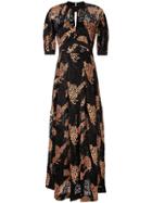 Three Floor Out Bloom Dress - Black