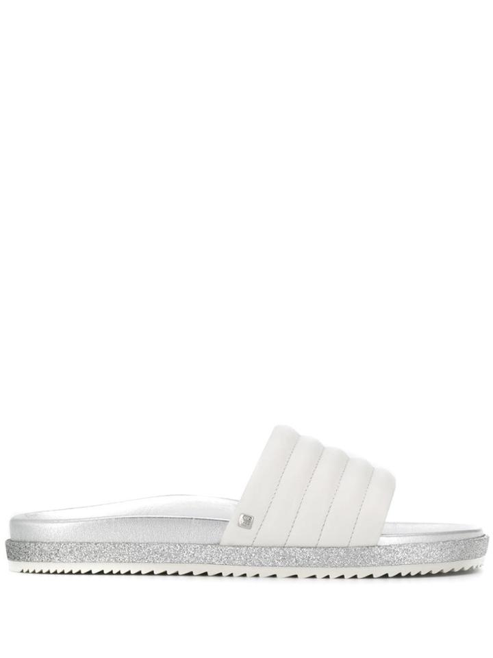 Hogl Padded Slide Sandals - White