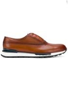 Berluti Contrast Sole Oxford Shoes - Brown