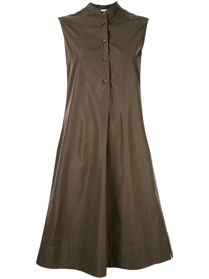 Aspesi Front Pleat Dress - Green