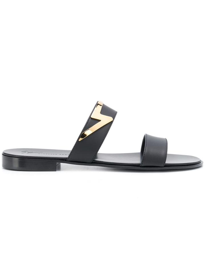 Giuseppe Zanotti Zak Flash Sandals - Black