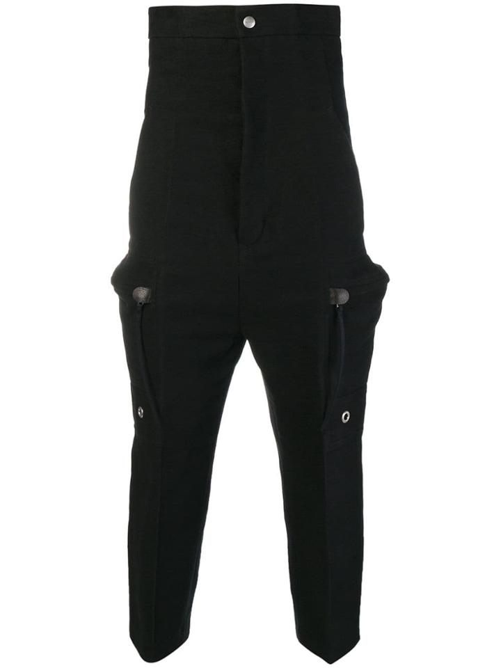 Rick Owens Ultra High Waisted Trousers - Black