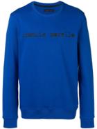 Frankie Morello Logo Printed Sweatshirt - Blue