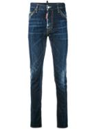 Dsquared2 - Denim Straight Jeans - Men - Cotton/leather/polyester - 48, Blue, Cotton/leather/polyester