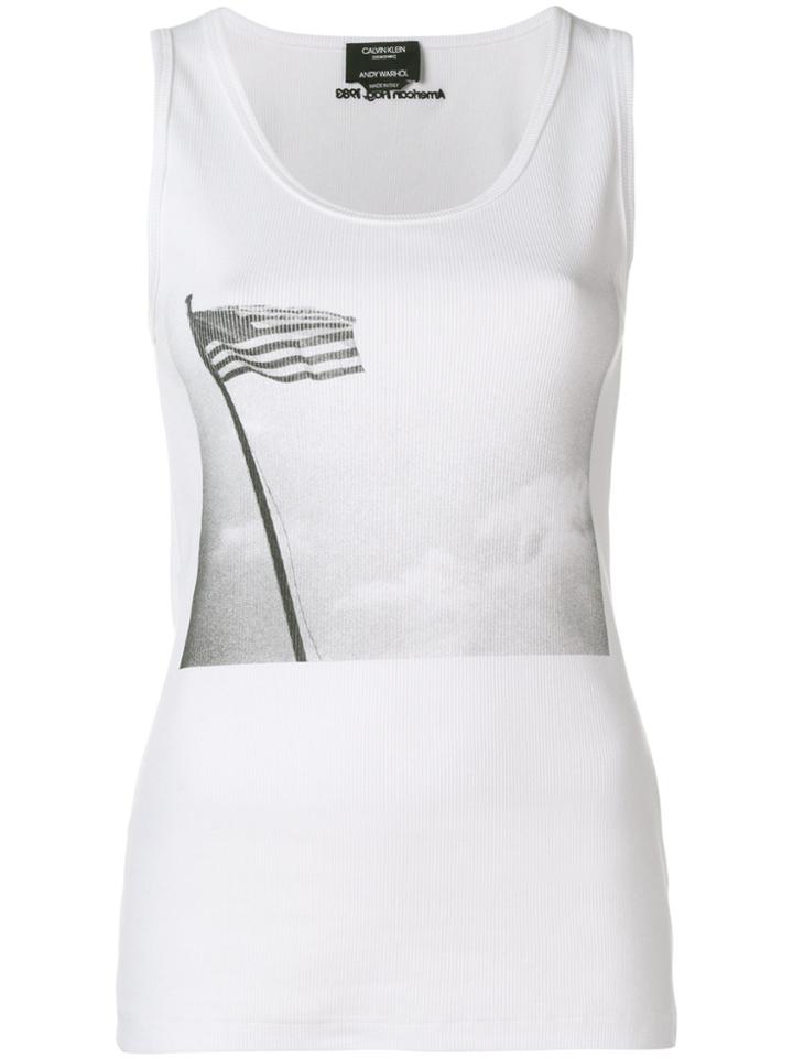 Calvin Klein 205w39nyc American Flag Tank Top - White