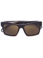 Linda Farrow Linda Farrow X Ann Demeulemeester Sunglasses, Adult Unisex, Brown, Acetate/sterling Silver