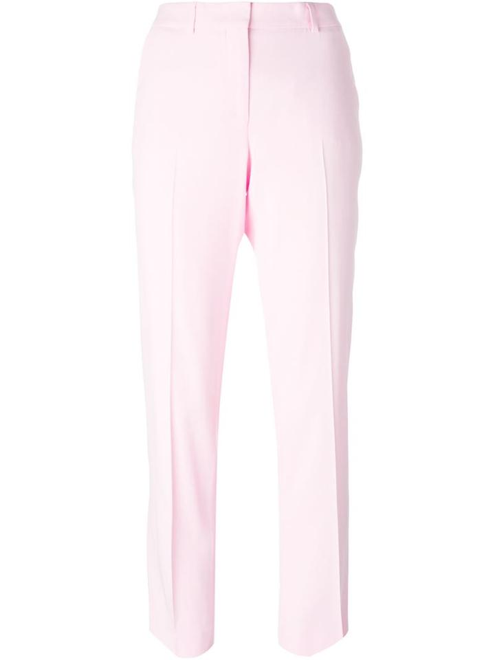 Ermanno Scervino Slim Fit Trousers, Women's, Size: 46, Pink/purple, Viscose/spandex/elastane/acetate/cupro