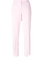 Ermanno Scervino Slim Fit Trousers, Women's, Size: 46, Pink/purple, Viscose/spandex/elastane/acetate/cupro