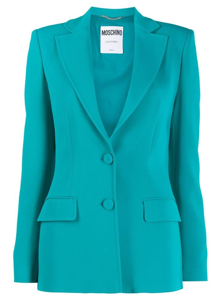 Moschino Single-breasted Blazer - Blue