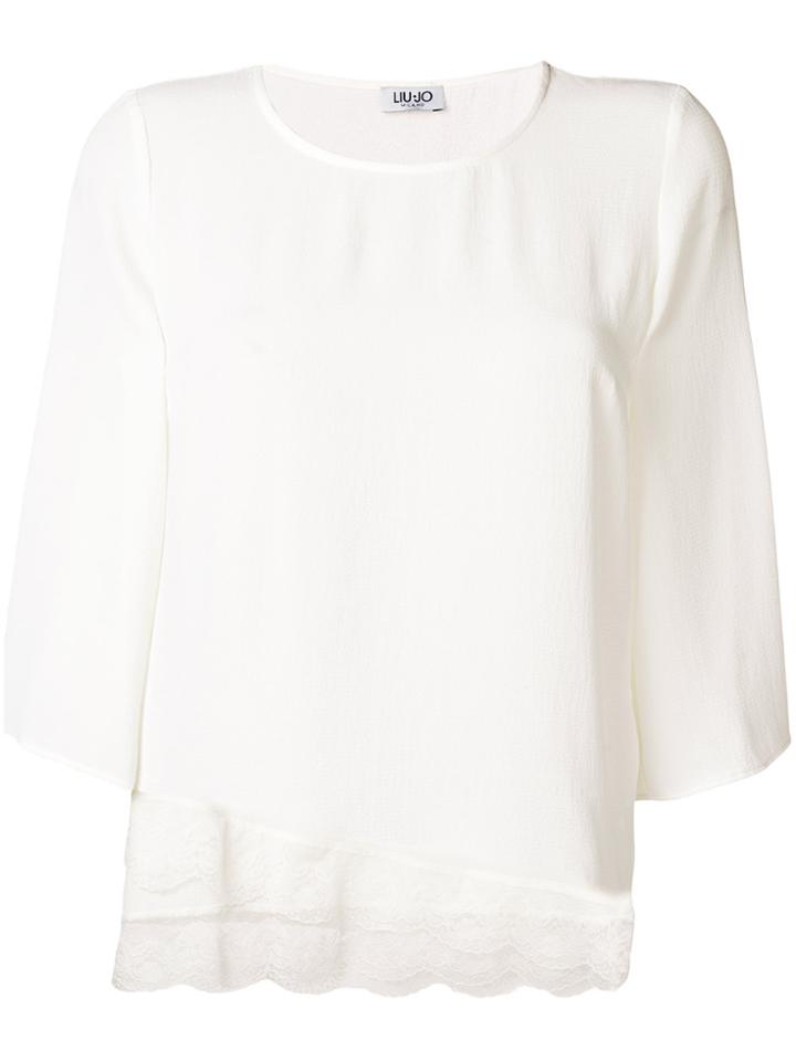 Liu Jo Lace Trim Blouse - White