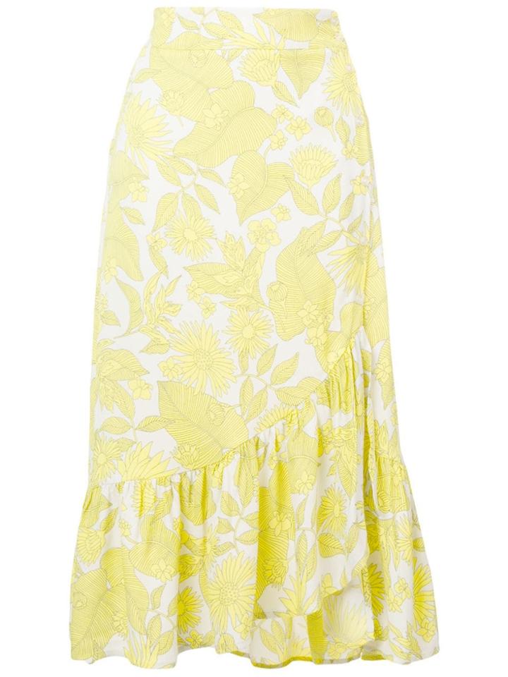 Baum Und Pferdgarten Asymmetric Ruffled Skirt - Yellow