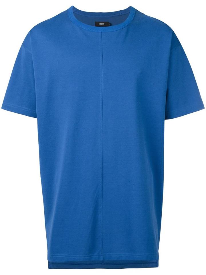Blood Brother Oversized T-shirt, Men's, Size: Xs, Blue, Cotton