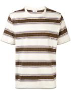 Saint Laurent Multi-stripe T-shirt - Nude & Neutrals