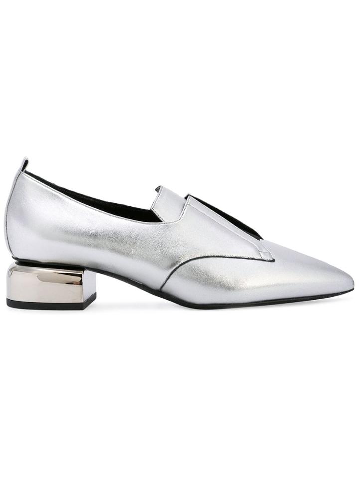 Pierre Hardy Pointed Toe Loafers - Metallic