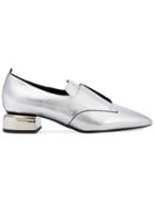 Pierre Hardy Pointed Toe Loafers - Metallic