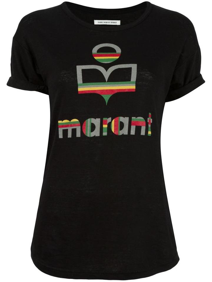 Isabel Marant Étoile Kolda T-shirt, Women's, Size: Xs, Black, Linen/flax