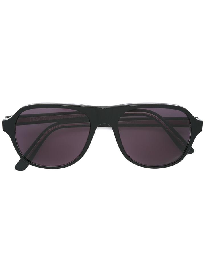 Lesca Matt Sunglasses - Black