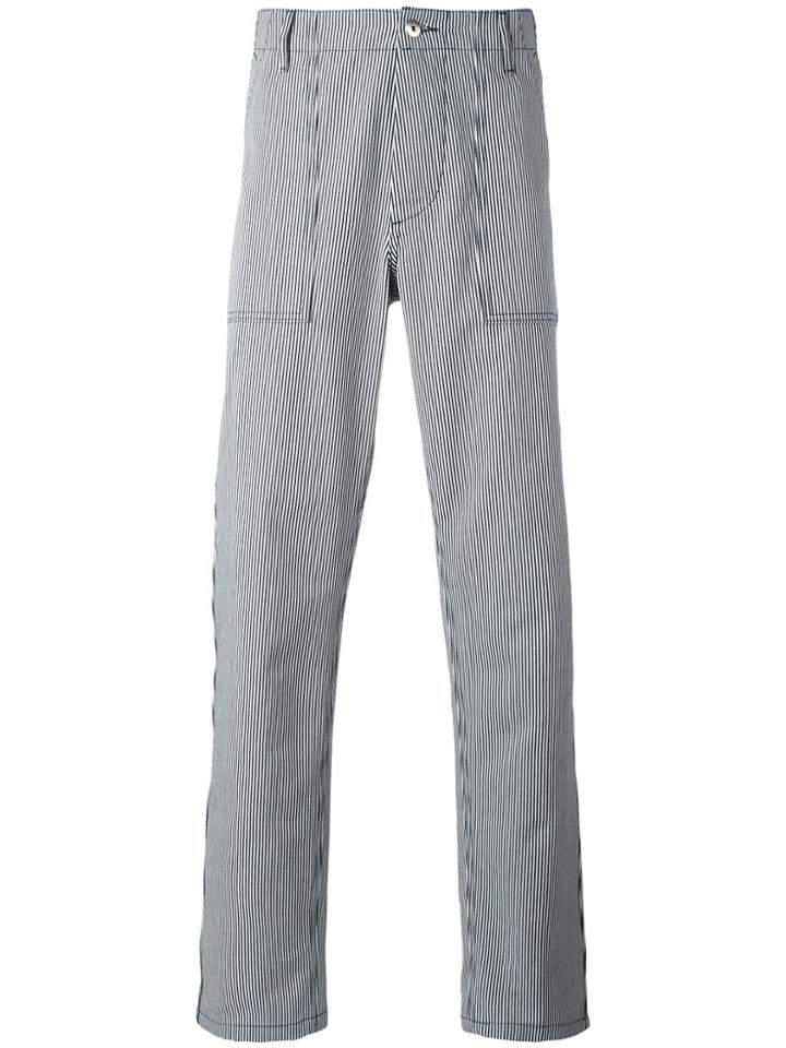 Maison Kitsuné Striped Trousers - Blue