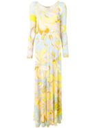 Emilio Pucci Printed Shift Maxi Dress - Yellow & Orange
