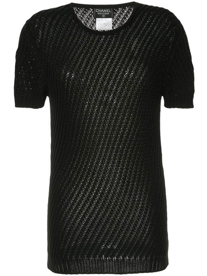 Chanel Pre-owned Short Sleeve Top - Black