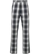 Delada Tailored Check Trousers - Grey