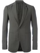 Rick Owens Single Button Suit Jacket, Men's, Size: 48, Green, Cotton/virgin Wool