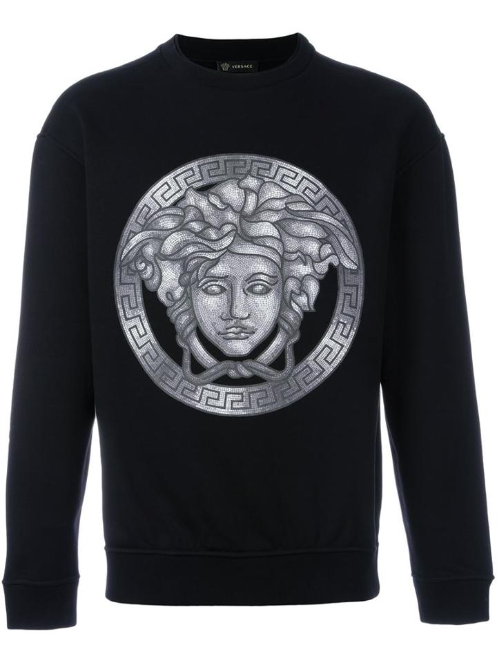 Versace Mosaic Medusa Print Sweatshirt