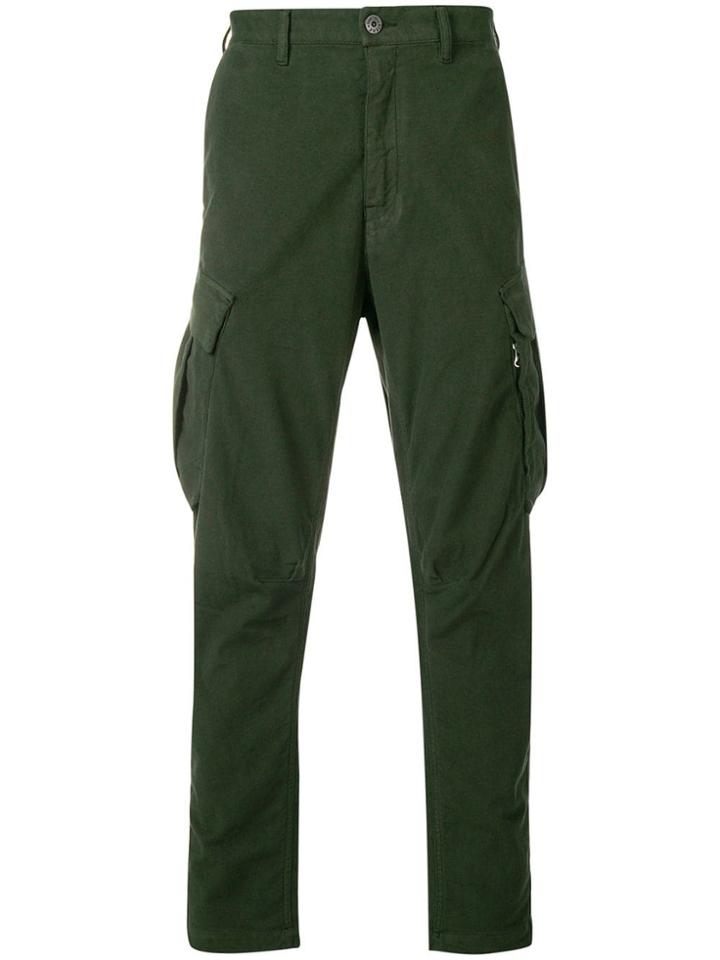 Stone Island Shadow Project Tapered Cargo Trousers - Green