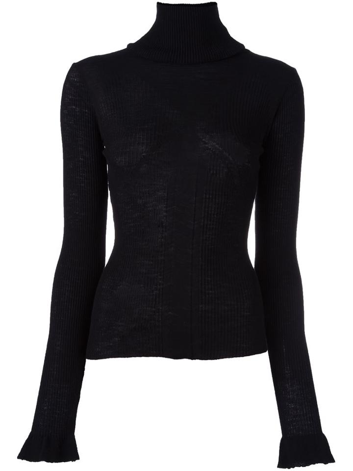 Ssheena Turtleneck Jumper, Women's, Size: Medium, Black, Merino